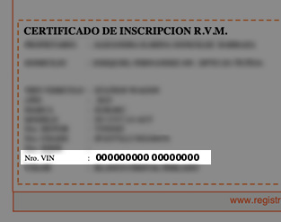 Encontrar VIN