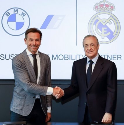 BMW y Real Madrid afianzan un acuerdo por la movilidad sostenible y la diversidad.